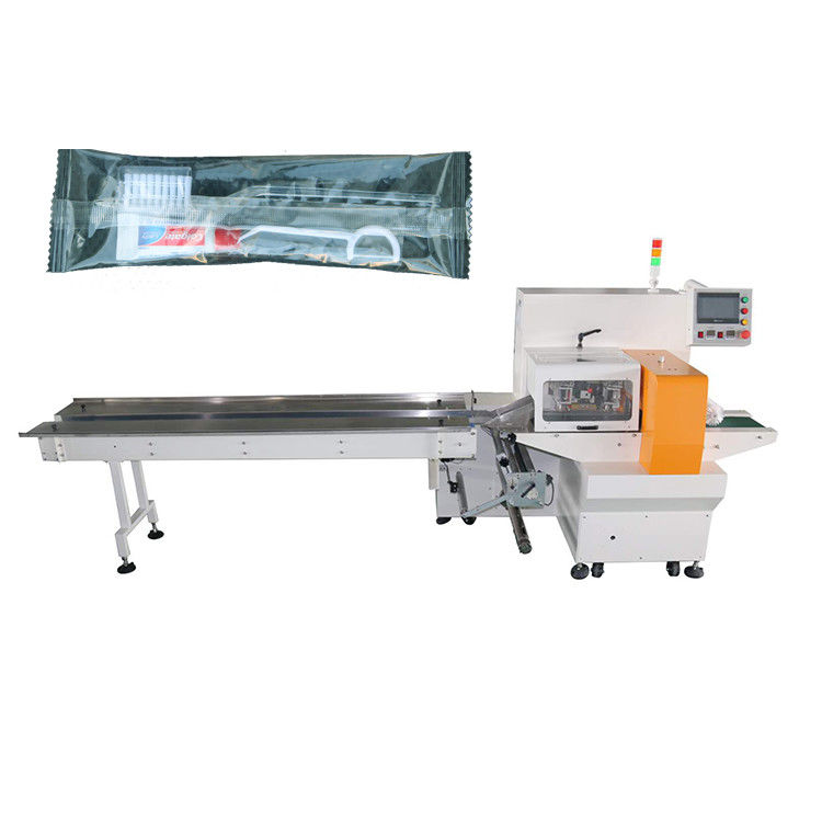 Horizontal Flow Pillow Double Faced Adhesive Packaging Machine