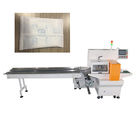 paper film Horizontal Flow Pack Machine 220V 4.25KW With Positioning Stop Function