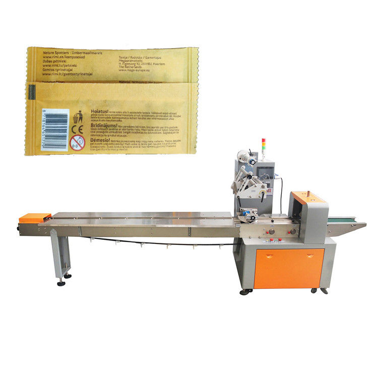 5.4KW Horizontal Flow Wrap Packing Machine For Notebook