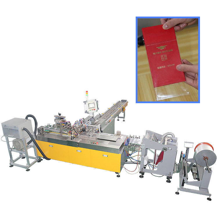 0.07mm Film OPP PE Invitation Card Flow Wrapping Machine
